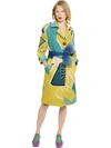 BURBERRY ARTWORK PRINTED LINEN CANVAS COAT,61IM6C007-NzA1MlA1