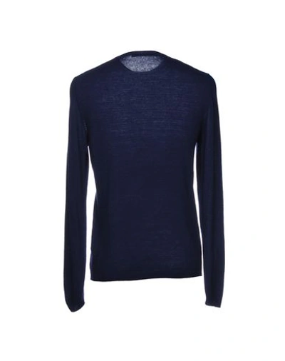 Shop Obvious Basic Sweaters In Dark Blue