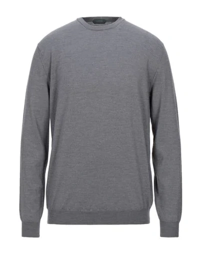 Zanone Sweaters In Grey