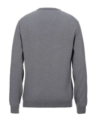 Shop Zanone Man Sweater Grey Size 44 Virgin Wool, Polyamide