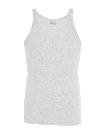 Shop Dolce & Gabbana Sleeveless Undershirts In Light Grey