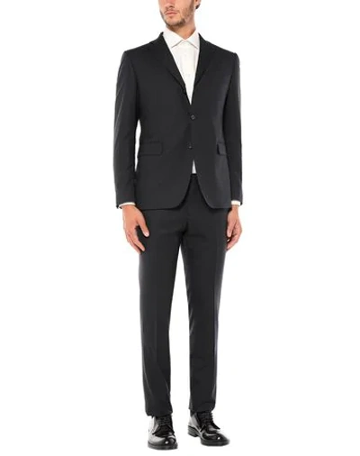 Shop Tagliatore Suits In Black