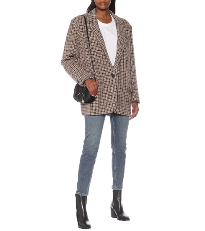 Isabel Marant Étoile Kaito Houndstooth Virgin-wool Blazer In Brown |  ModeSens