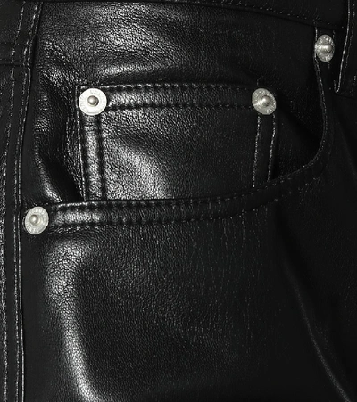 Shop Nanushka Vinni Faux Leather Pants In Black