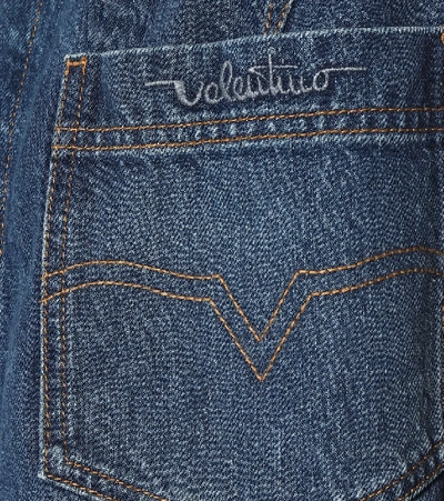 Shop Valentino Denim Jacket In Blue