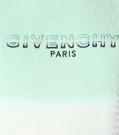 Shop Givenchy Logo Cotton-jersey Hoodie In Multicoloured