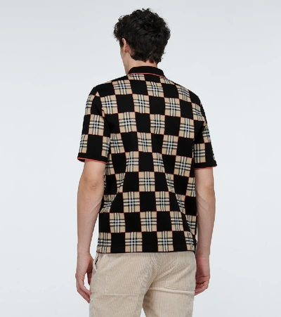Shop Burberry Blakeford Short-sleeved Polo Shirt In Multicoloured