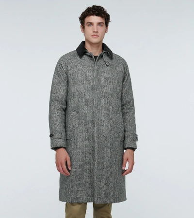 Shop Moncler Genius 7 Moncler Frgmt Hiroshi Fujiwara Long Overcoat In Grey