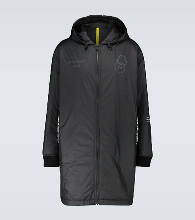 Shop Moncler Genius 7 Moncler Frgmt Hiroshi Fujiwara Bastonx Nylon Overcoat In Black