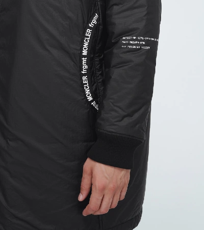 Shop Moncler Genius 7 Moncler Frgmt Hiroshi Fujiwara Bastonx Nylon Overcoat In Black