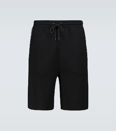 Shop Moncler Genius 7 Moncler Fragment Cotton Shorts In Black