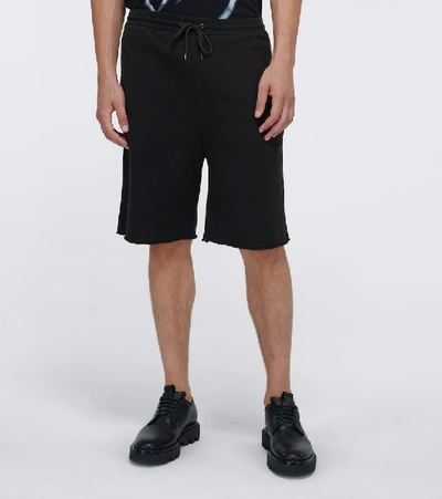 Shop Moncler Genius 7 Moncler Fragment Cotton Shorts In Black