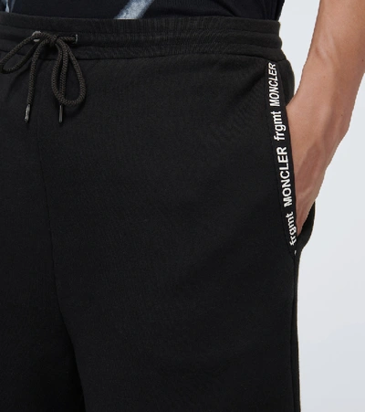 Shop Moncler Genius 7 Moncler Fragment Cotton Shorts In Black