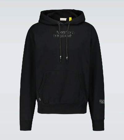 Shop Moncler Genius 7 Moncler Frgmt Hiroshi Fujiwara Hooded Sweatshirt In Black