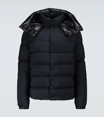 Shop Moncler Aubrac Padded Jacket In Blue