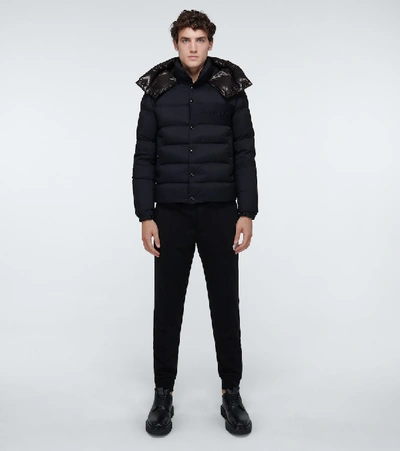 Shop Moncler Aubrac Padded Jacket In Blue