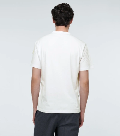 Shop Moncler Here Now Forever Cotton T-shirt In White