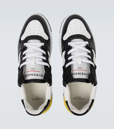 Shop Givenchy Wing Low Leather Sneakers In White