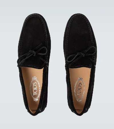 Shop Tod's City Gommino Loafers In Nero