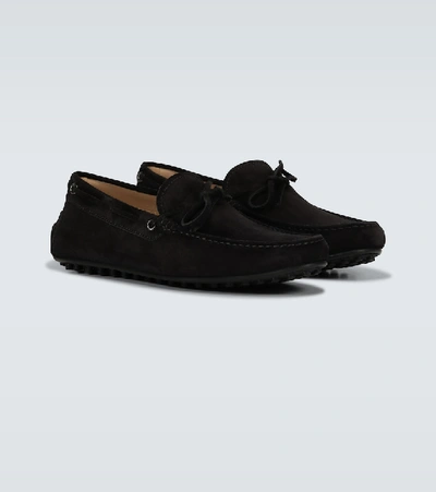 Shop Tod's City Gommino Loafers In Nero