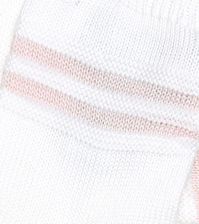 Shop Loro Piana Baby Cotton Socks In White