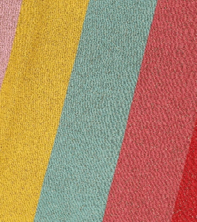 Shop Stella Mccartney Striped Cotton-blend Dress In Multicoloured