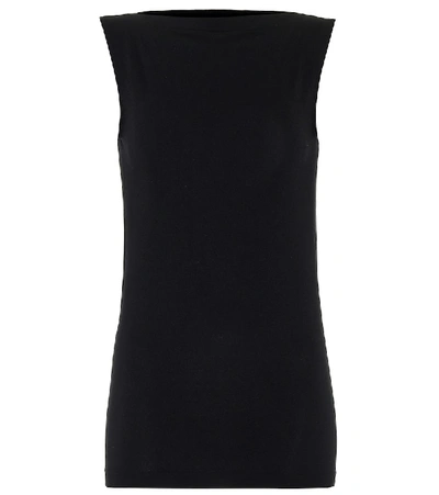 Shop Wolford Aurora Stretch-jersey Tank Top In Black