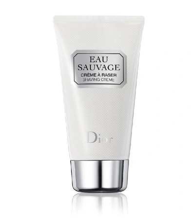 Shop Dior Eau Sauvage Shaving Cream (150ml) In White