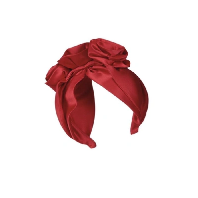 Shop Emily - London Reina Headpiece In Red