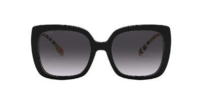 Burberry Woman Sunglass Be4323 Caroll In Grey Gradient