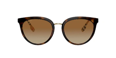 Burberry Eyewear Oversized Round Frame Sunglasses In Grey Gradient