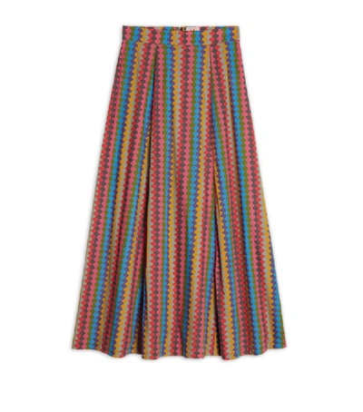 Shop Le Sirenuse Positano Striped Camille Skirt