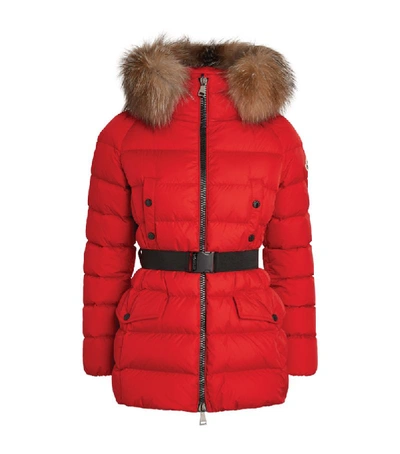 Shop Moncler Fur-trim Down Clion Jacket