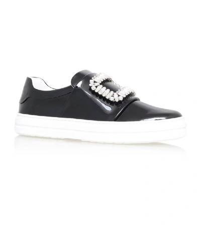 Shop Roger Vivier Sneaky Viv Embellished Patent Sneakers