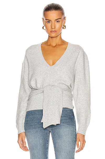 Shop Iro Jokee Sweater In Light Grey