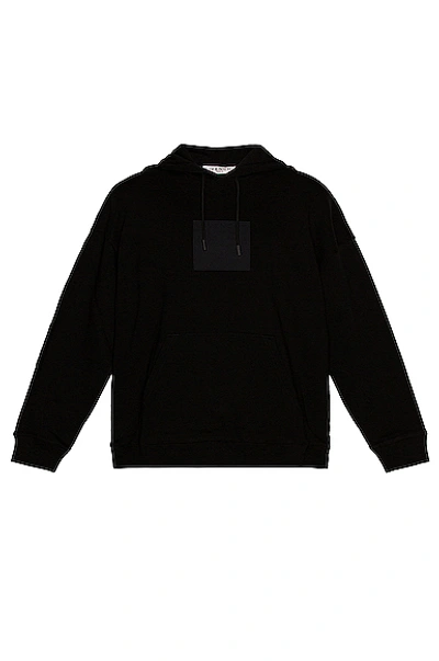 Shop Givenchy Debossed Patch Hoodie In Black