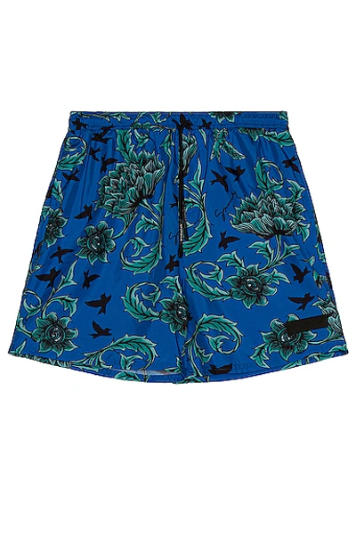 Shop Givenchy Technical Swim Trunks In Ocean Blue