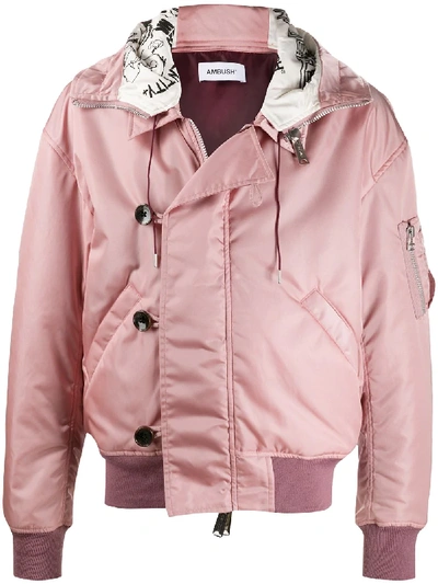 Shop Ambush Reversible Hooded Jacket In Pink
