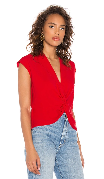 Shop Amanda Uprichard Sleeveless Keely Top In Candy Apple