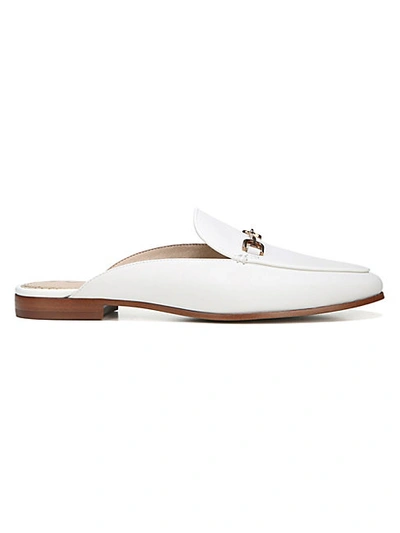Shop Sam Edelman Linnie Leather Loafer Mules In White