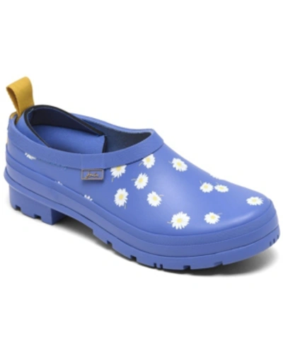Shop Joules Women's Pop On Slip-on Clogs From Finish Line In Bluedaisy