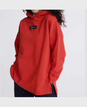 oversized hoodie red