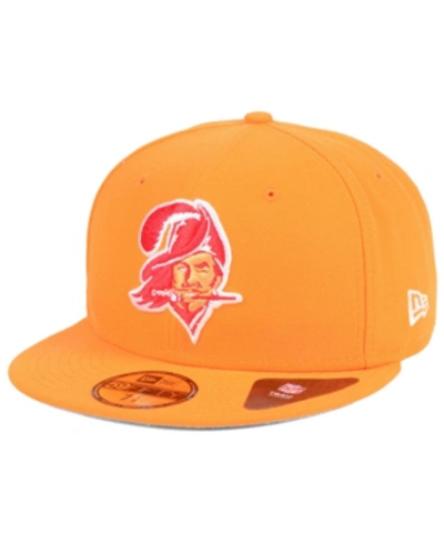 Shop New Era Tampa Bay Buccaneers Team Basic 59fifty Fitted Cap In Orange