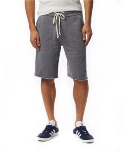 Shop Alternative Apparel Men's Victory Burnout French Terry Shorts In Gray