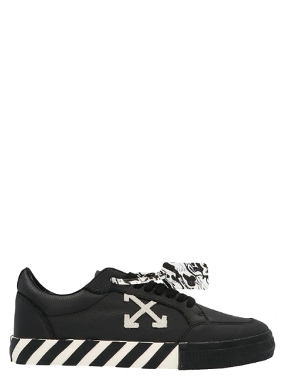 Shop Off-white Low Vulcanized Leather Shoes In Black
