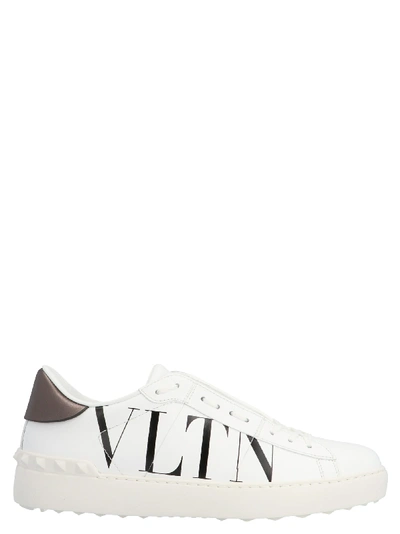Shop Valentino Vltn Sneakers In Black & White