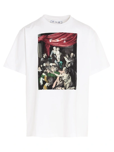 Shop Off-white Caravaggio T-shirt In Black & White