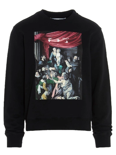 Shop Off-white Caravaggio Painting Sweatshirt In Black