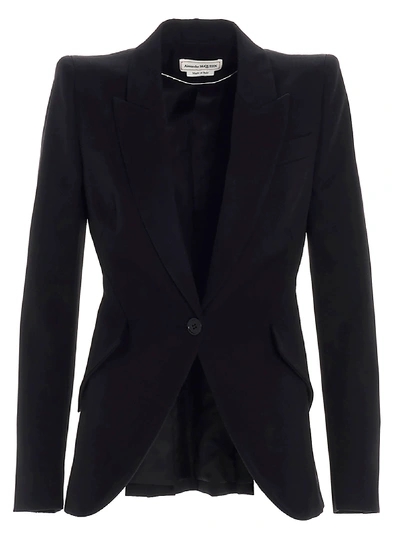 Shop Alexander Mcqueen Blazer In Black