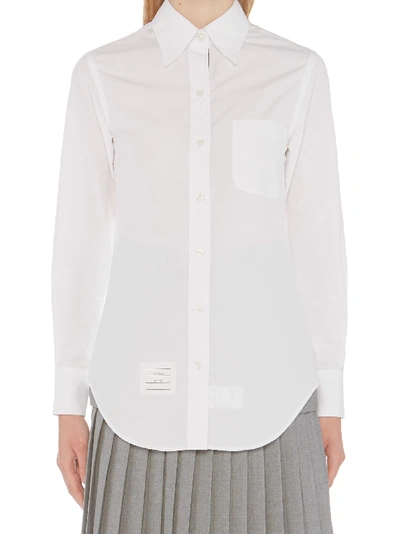 Shop Thom Browne Shirt In White